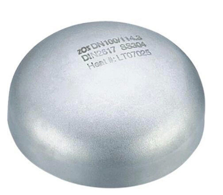 2mm-300mm 304 Tutup Buttweld Stainless Steel Untuk Industri Petrokimia