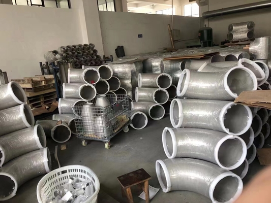 ASME A234 Wpb Baja Karbon Radius Pendek 45 Derajat Siku SCH10 SCH20
