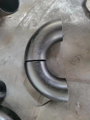 Round 90 Degree Angle Carbon Steel Elbow Fittings Menahan Tekanan Tinggi