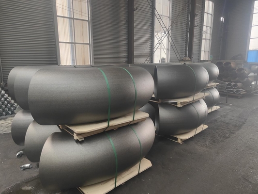 Siku Las Baja Astm A403 / A403m Wp304 Wp316 Radius Panjang 6 Inch Sch80