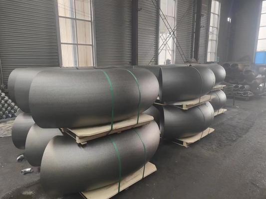 ASME A234 Wpb Baja Karbon Radius Pendek 45 Derajat Siku SCH10 SCH20
