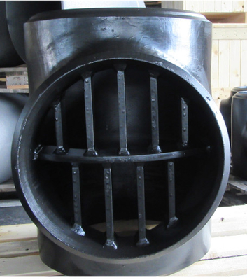 A234 Wpb Carbon Steel Seamless Pipe Fittings 150mm Reducing Barred Tee