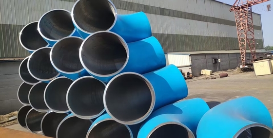 Aerospace Butt Weld Pipe Fittings DN200 Sch40 90 Derajat Tekuk Pipa 5D