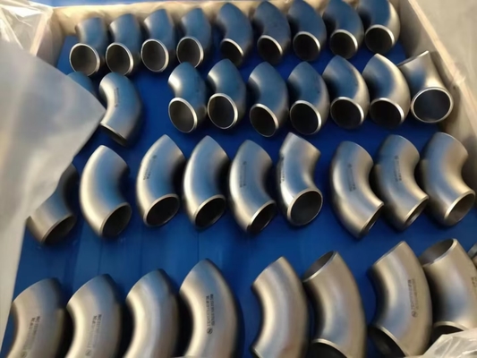 3.91mm Baja Karbon 90 Derajat Siku Sandblasted ASME B16.9 180 Derajat