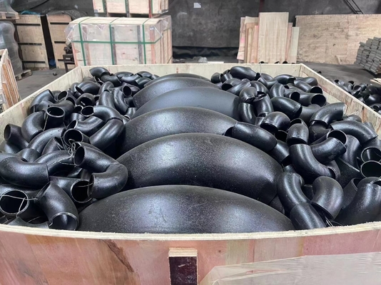 DN15-DN1200 A420WPL6 Carbon Steel Buttweld Elbows sesuai dengan ASTM A234