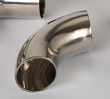 SUS304 Radius Panjang Siku Stainless Steel Butt Radius Pendek Dilas Mulus
