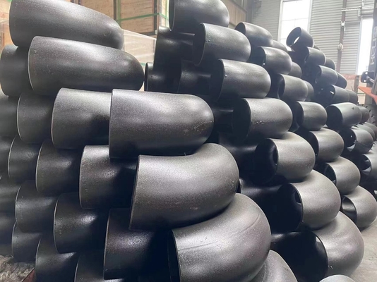 ASME A234 4 Inch 45 Derajat Siku BV SGS Pengelasan Pengecoran Untuk Peralatan Hidrolik