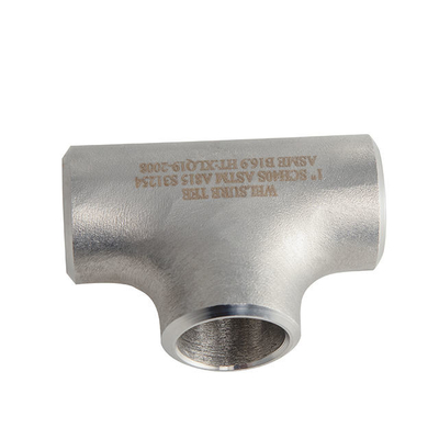 STD TP316L Ditempa pipa Stainless Steel Tee pas 3 Way DN15-DN1200