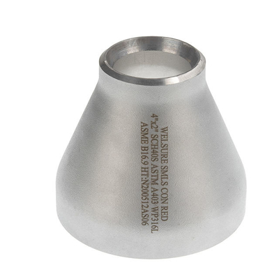 Fitting Pipa Las ISO PED 2-25mm 2 &quot;X4&quot; 304 316L Ss Peredam Konsentris