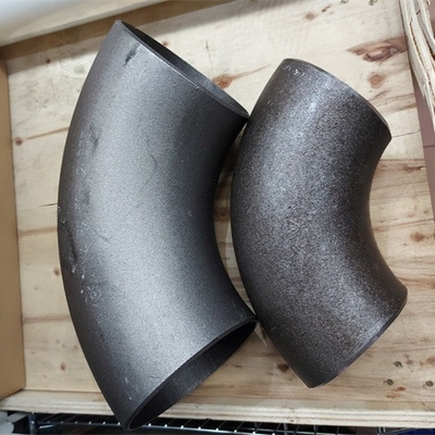 Baja Karbon ASME 90 Derajat Siku Pasir Diledakkan ASME B16.9 180 Derajat