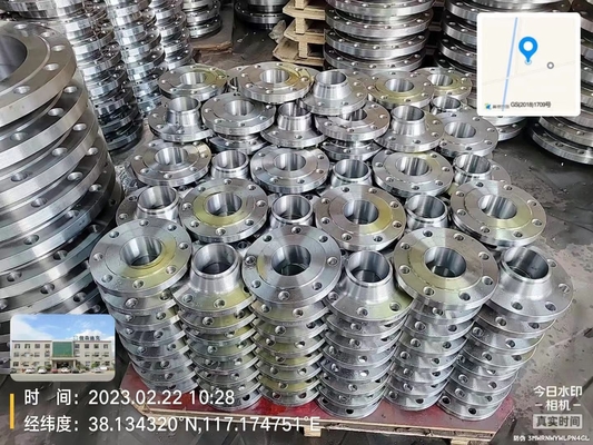 Slip Konstruksi Flange Baja Karbon 600lb Pada Alat Kelengkapan Pipa