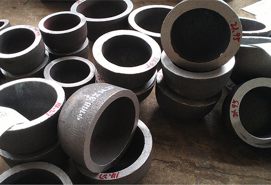 1/2 &quot;Sampai 110&quot; Baja Karbon Buttweld Caps Astm A234 Lukisan Hitam Mulus Q195