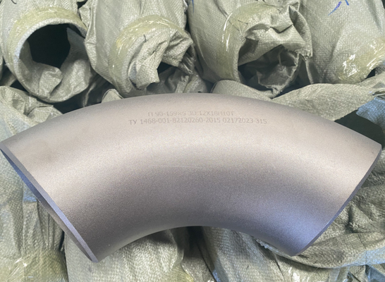 Ss304 316 Stainless Steel Pipa Siku Pas Dilas / Berulir / Soket 90 180 Derajat