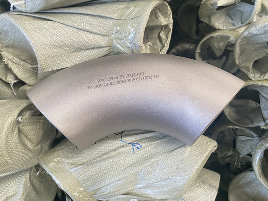 45 90 Derajat 1 Inci Siku Stainless Steel Dn10-200 Ditempa