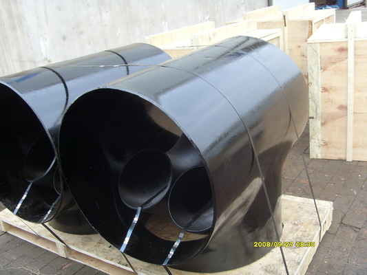 ASLI A420 WPL6 Carbon Steel Tee Forged Butt Welded Reducing Tee 50mm 100mm