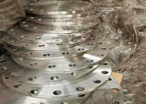 SCH10S Carbon Steel Blind Flange PN 25 PN10 Kuning Dicat Untuk Industri Petrokimia