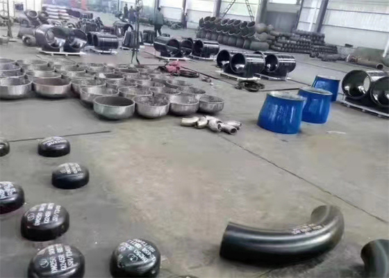 Tutup Pipa Baja Karbon A420 WPL6 SCH80 Hitam Abu-abu A234 WP12