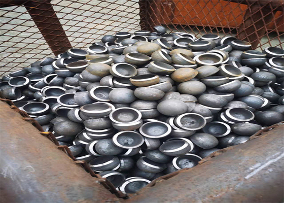 SCH10 Tutup Pipa Baja Karbon Galvanis Cat Hitam SCH20 SCH30 SCH40 Sandblasting mulus dilas