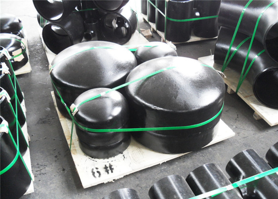 Q195 Q215 Steel Pipe End Cap 30mm 60mm Ditempa Untuk Struktur Konstruksi