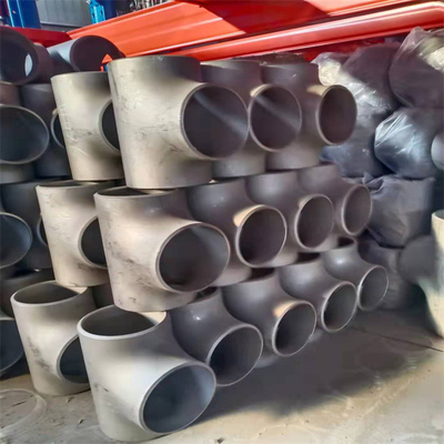 SCH40 SCH80 Butt Weld Reducing Tee SS321 A403 WP304 Sama Lurus