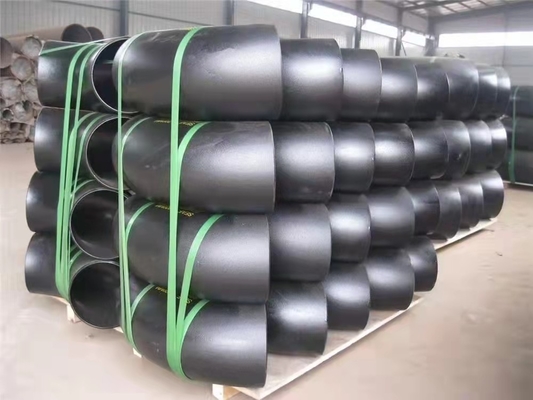 ASME B16.9 45 Derajat Radius Panjang Bend Butt Welded ST37 110mm