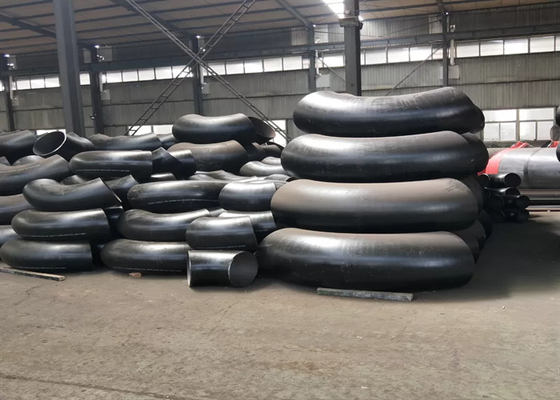 Pipa Baja Karbon ASTM A105 Tekuk Ukuran Besar 3D 5D 10D Untuk Farmasi